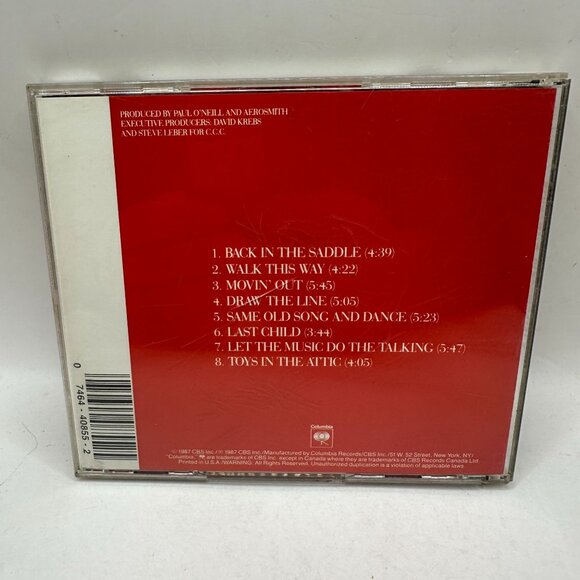 Aerosmith Classics Live! 2 CD Album Columbia 1987 Rock Music - Picture 2 of 3